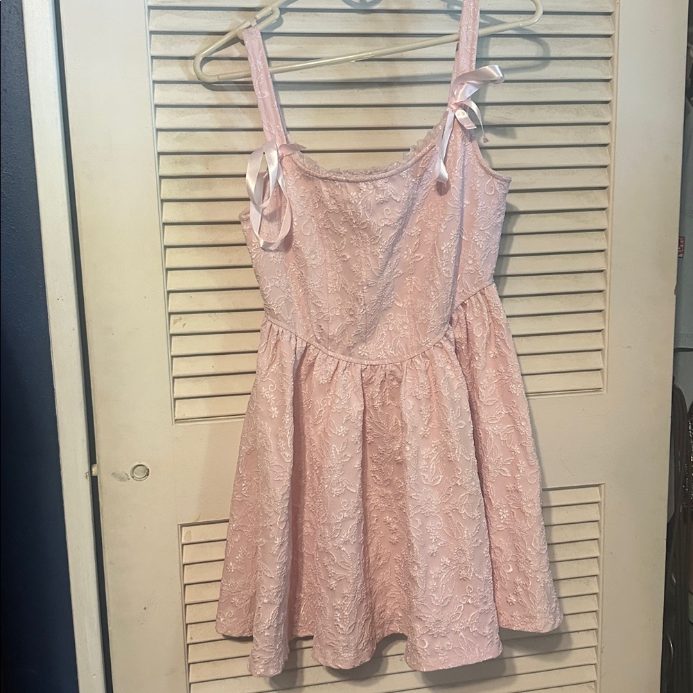 Trixxi Light Pink Lace Dress